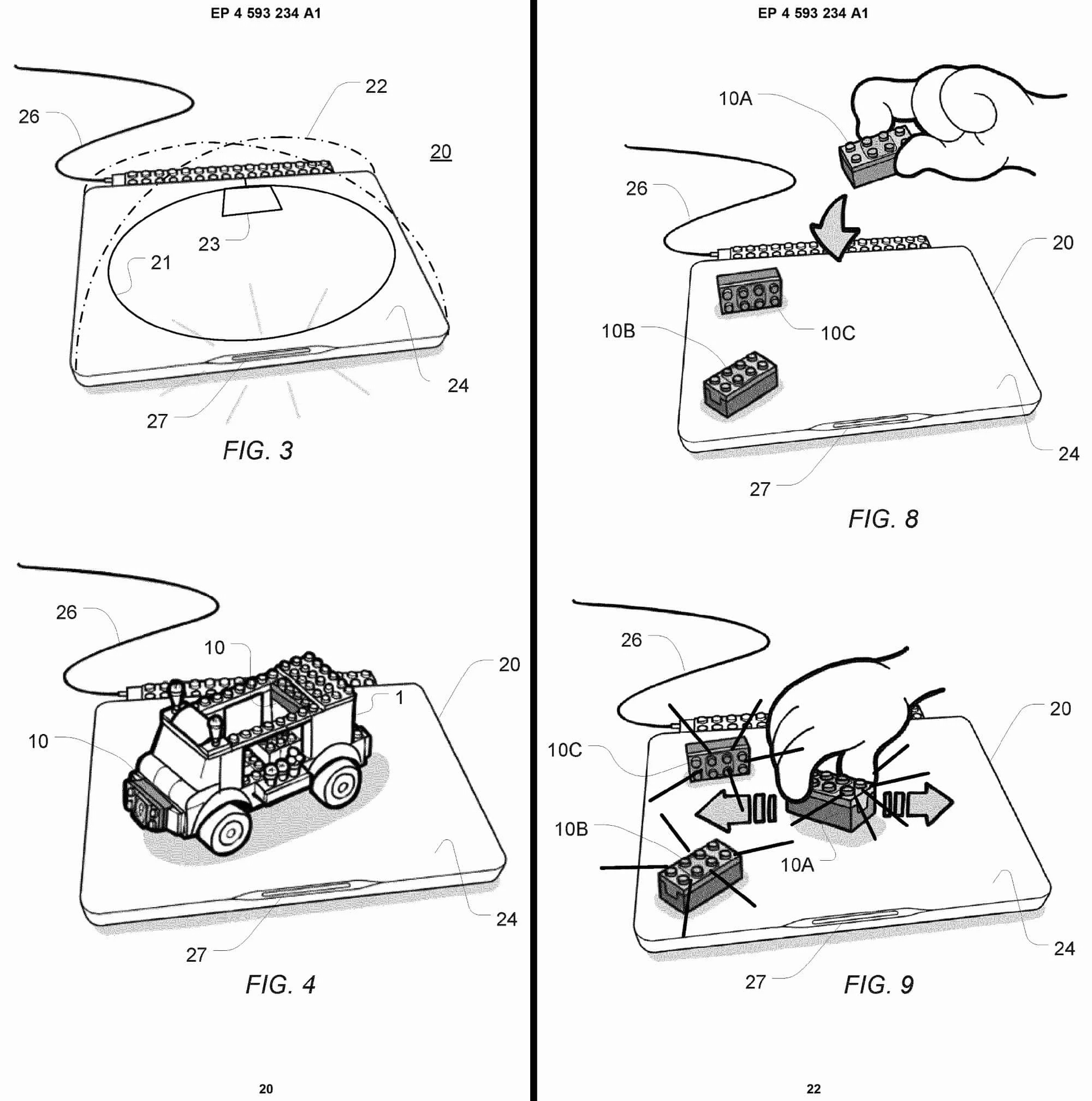 Schéma de la Smart Brick de la marque Lego Schéma de la Smart Brick de la marque Lego