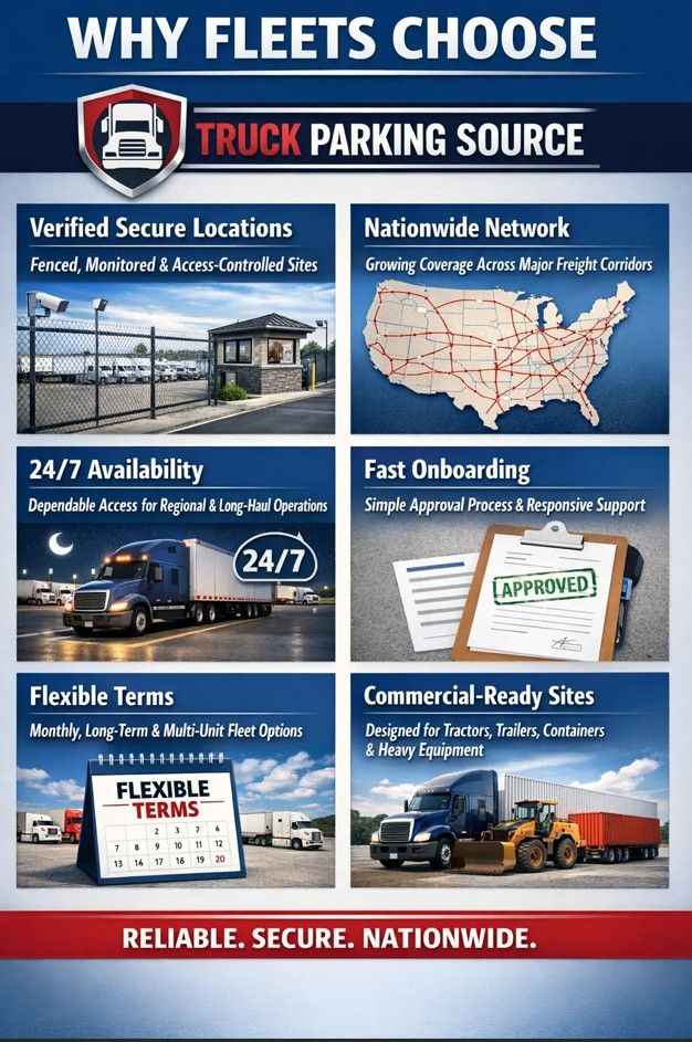 a truck parked in a field with mountains in the background