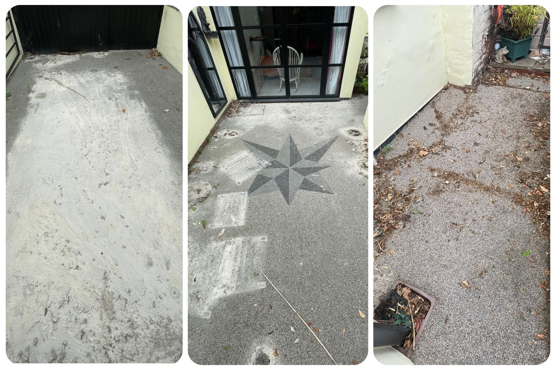 Resin Bound Driveway and Path blocked with sand and dirt Resin Bound Driveway and Path blocked with sand and dirt