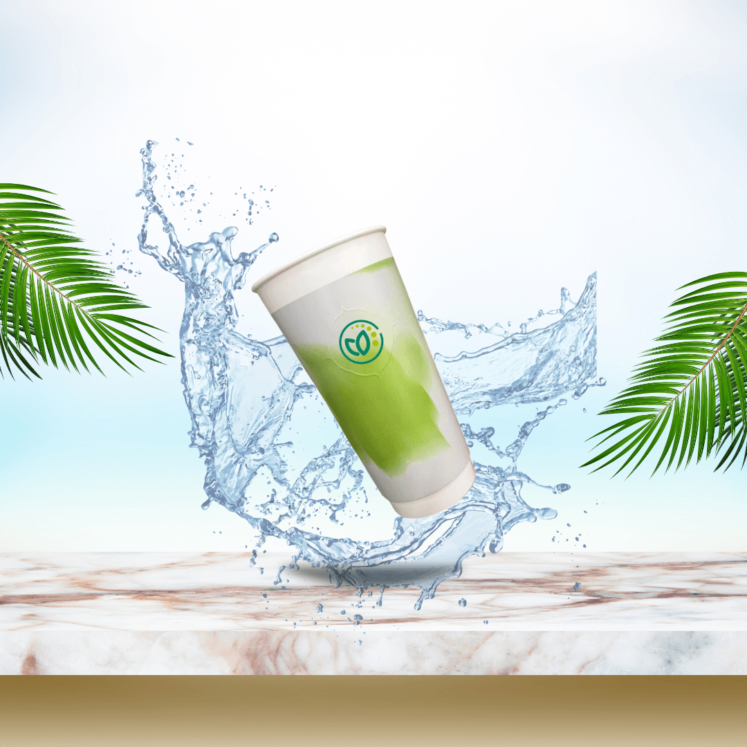 Eco-friendly compostable cups with vibrant custom prints – premium PLA-coated paper cups for private labels and sustainable foodservice packaging