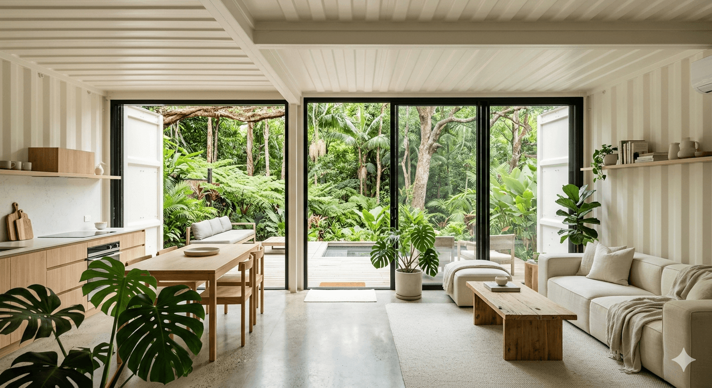 container home interior