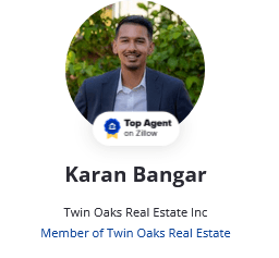 Karan Top Agent on Zillow Badge