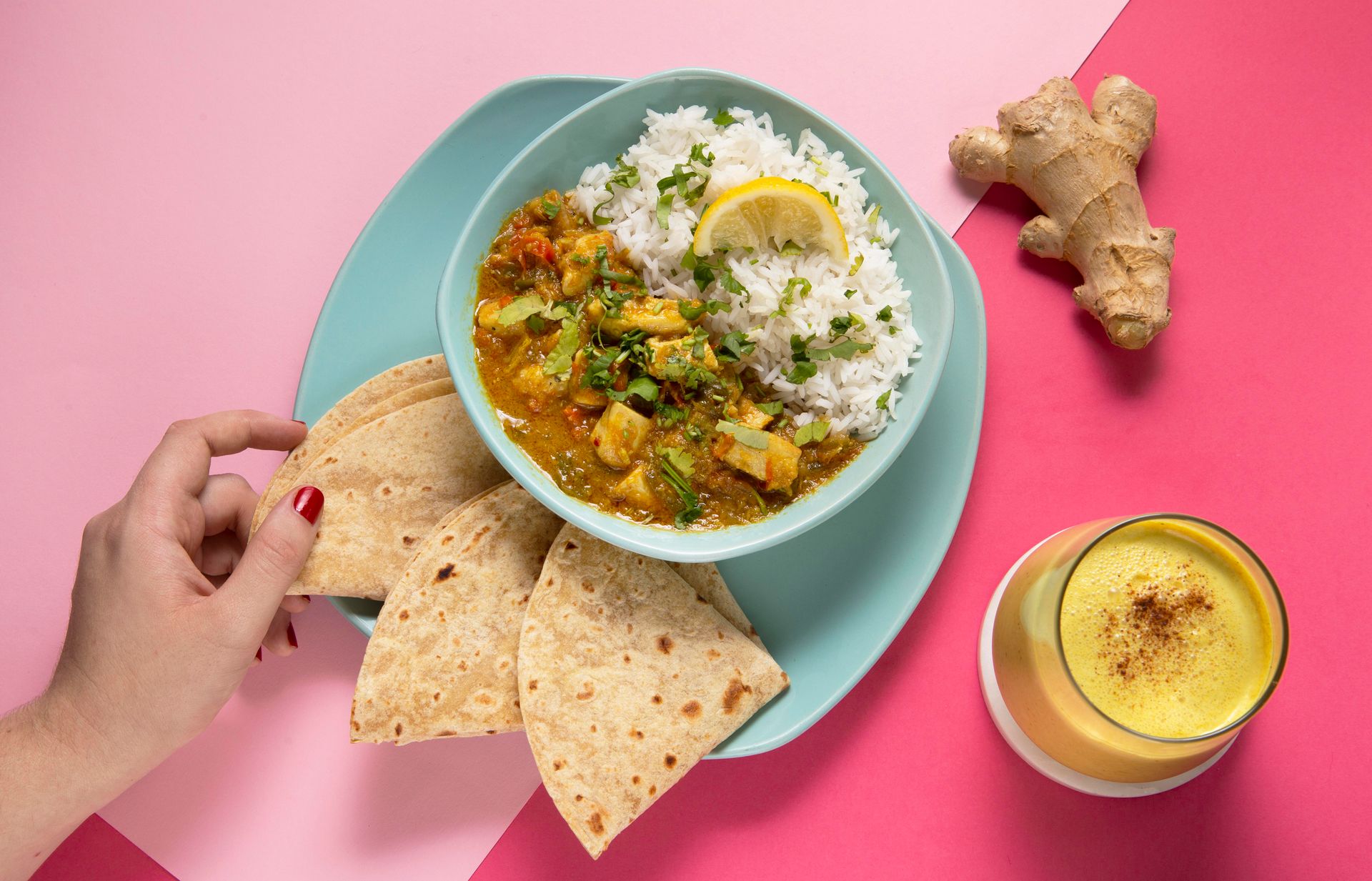 Plat Indien avec du curcuma