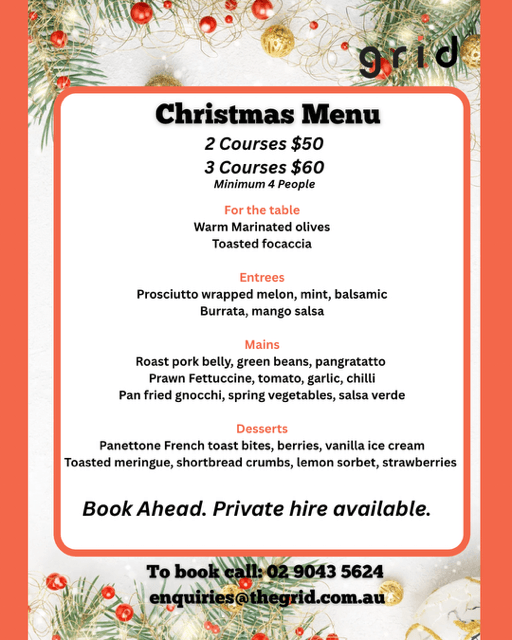 Christmas Lunch Oran Park