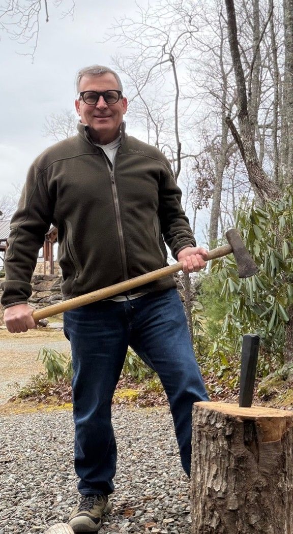 Scott Adams chopping wood while wearing Meta glasses. Scott Adams chopping wood while wearing Meta glasses.
