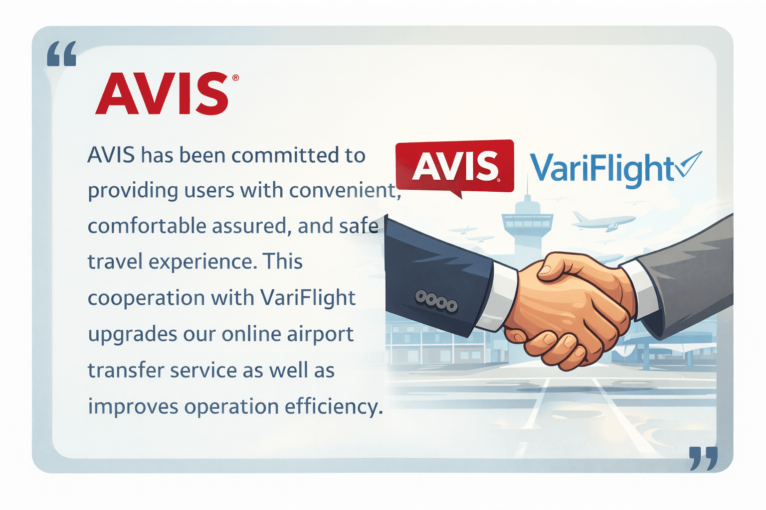 VariFlight partners in airport transfer AVIS and Didi
