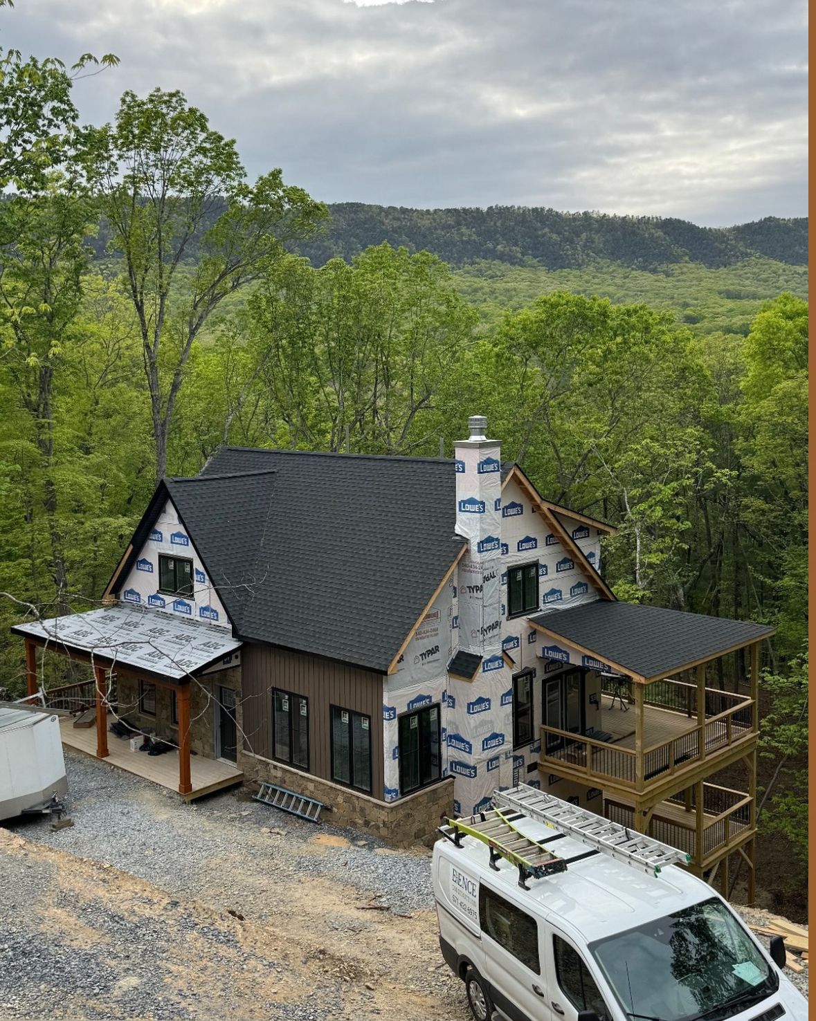 Home addition before construction