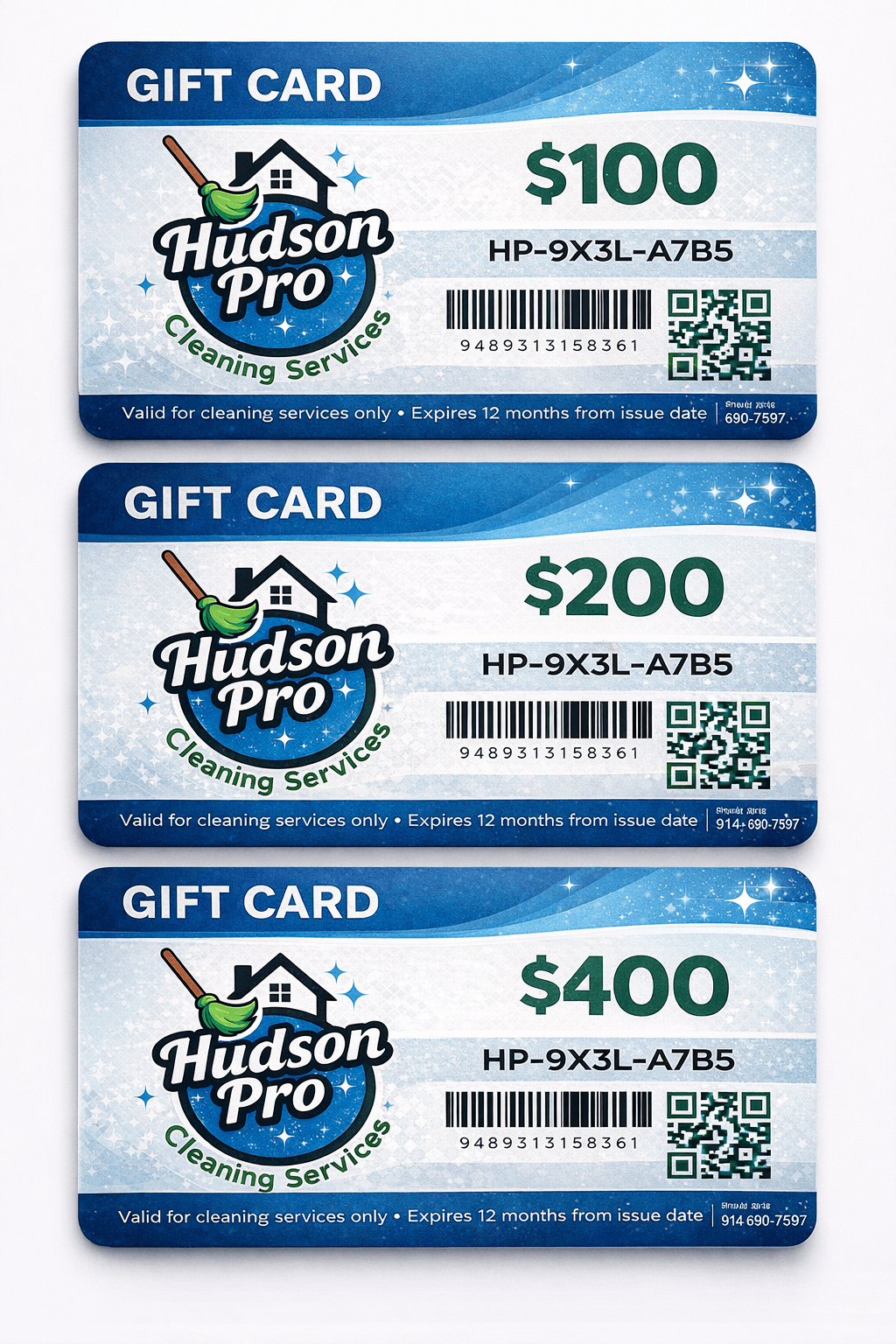 Hudson Pro Gift Card Preview