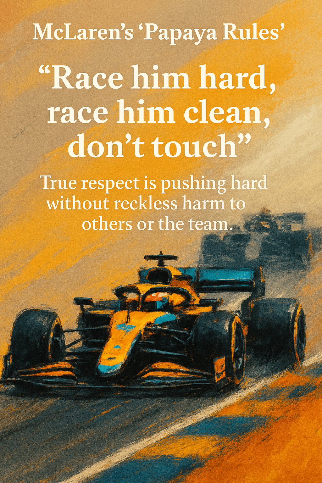 business teamwork, In Formula 1, McLaren tells their drivers: “Race hard. Race clean. Don’t touch.” Compete fiercely—but never forget the team. At ThinkQSi, we believe business works the same way. You can scale fast, build strong teams, and still lead with respect and clarity. Leadership isn’t about stepping on toes. It’s about building cultures where people push their limits without pushing each other out. 📈 Want to scale without the chaos? Let’s realign your team for performance and purpose. business teamwork, In Formula 1, McLaren tells their drivers: “Race hard. Race clean. Don’t touch.” Compete fiercely—but never forget the team. At ThinkQSi, we believe business works the same way. You can scale fast, build strong teams, and still lead with respect and clarity. Leadership isn’t about stepping on toes. It’s about building cultures where people push their limits without pushing each other out. 📈 Want to scale without the chaos? Let’s realign your team for performance and purpose.