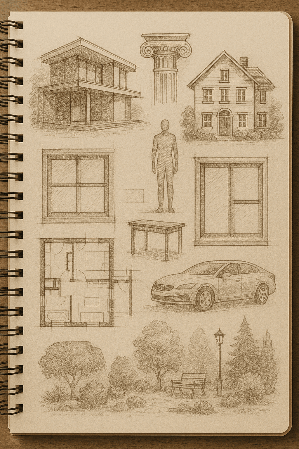 Page of an Architect Sketchbook