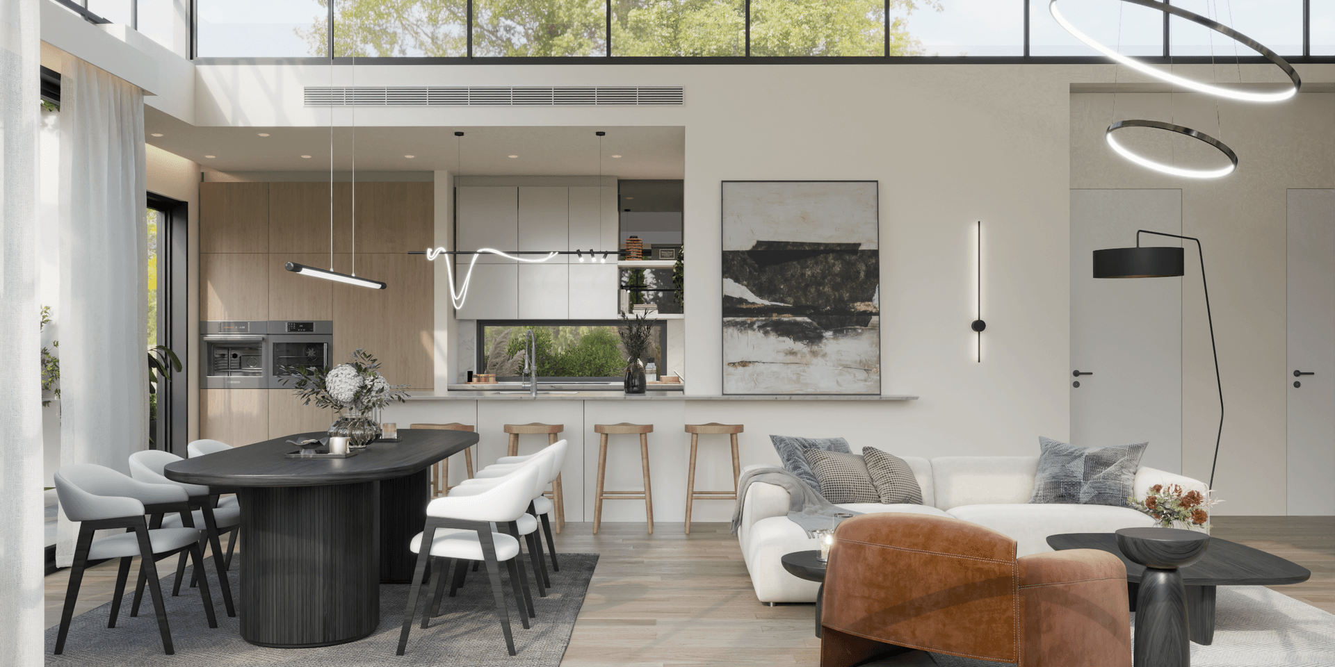 3D Render of a living space 3D Render of a living space