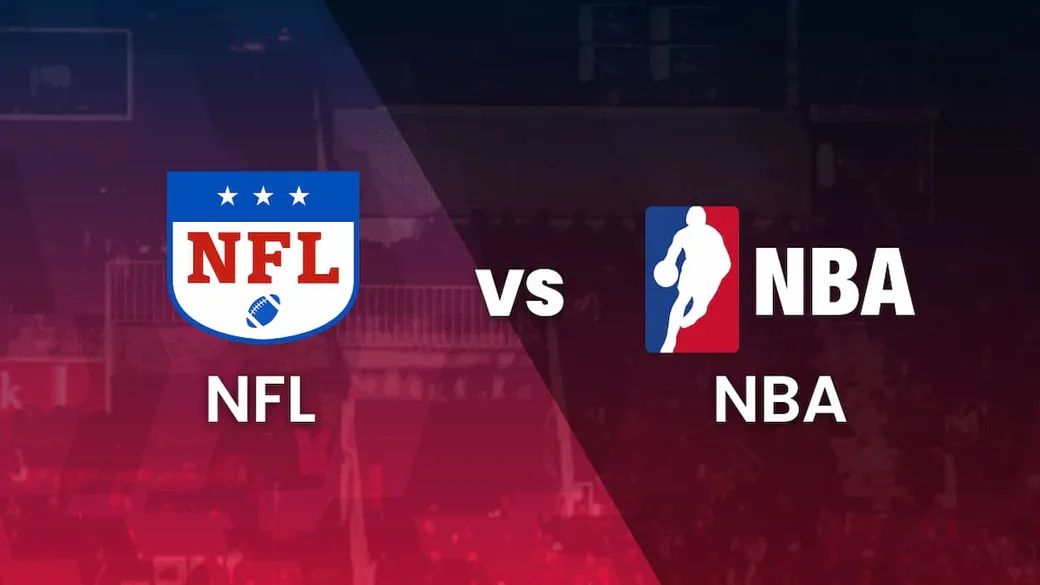 Logo NFL Versus logo NBA Logo NFL Versus logo NBA
