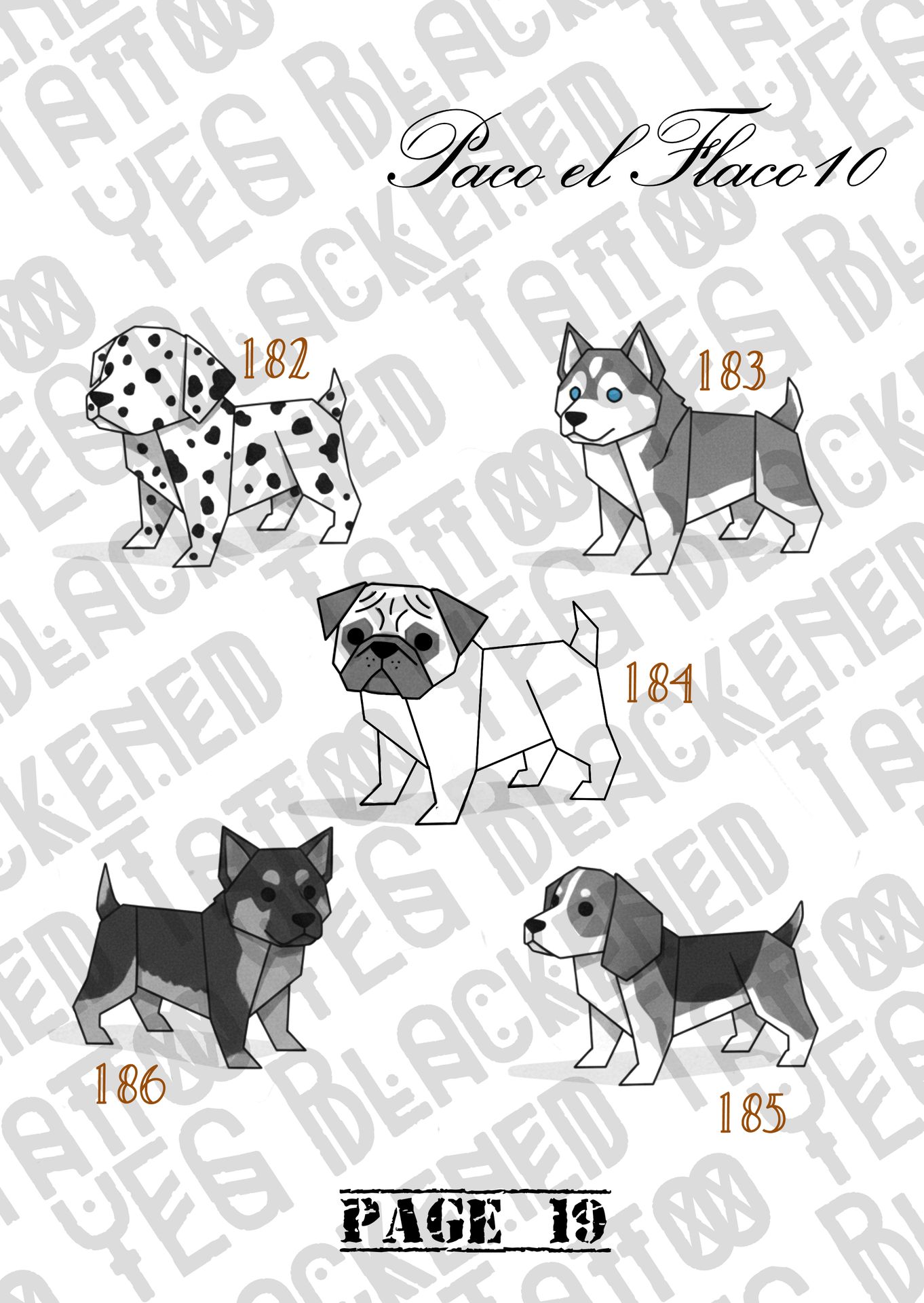 Previous years tattoo flash page 19