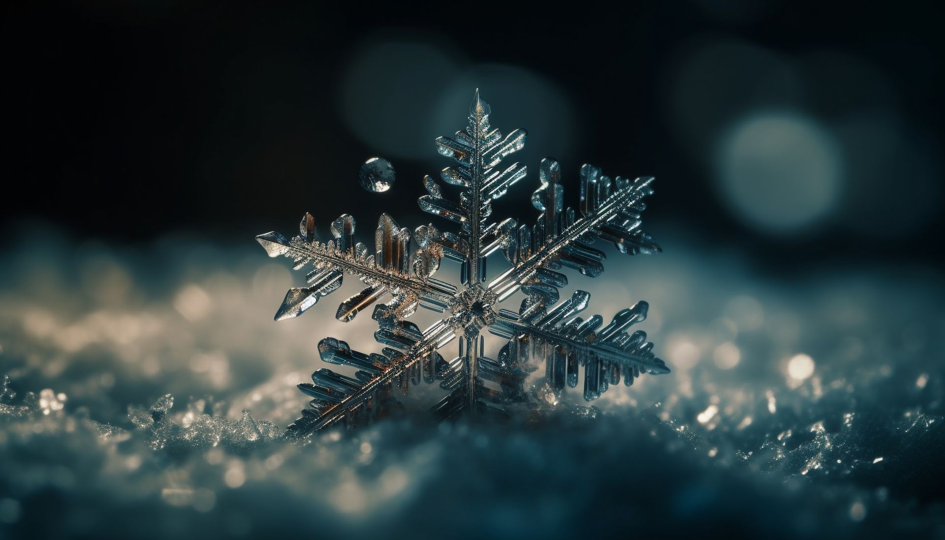 Flocons de neige en cristal