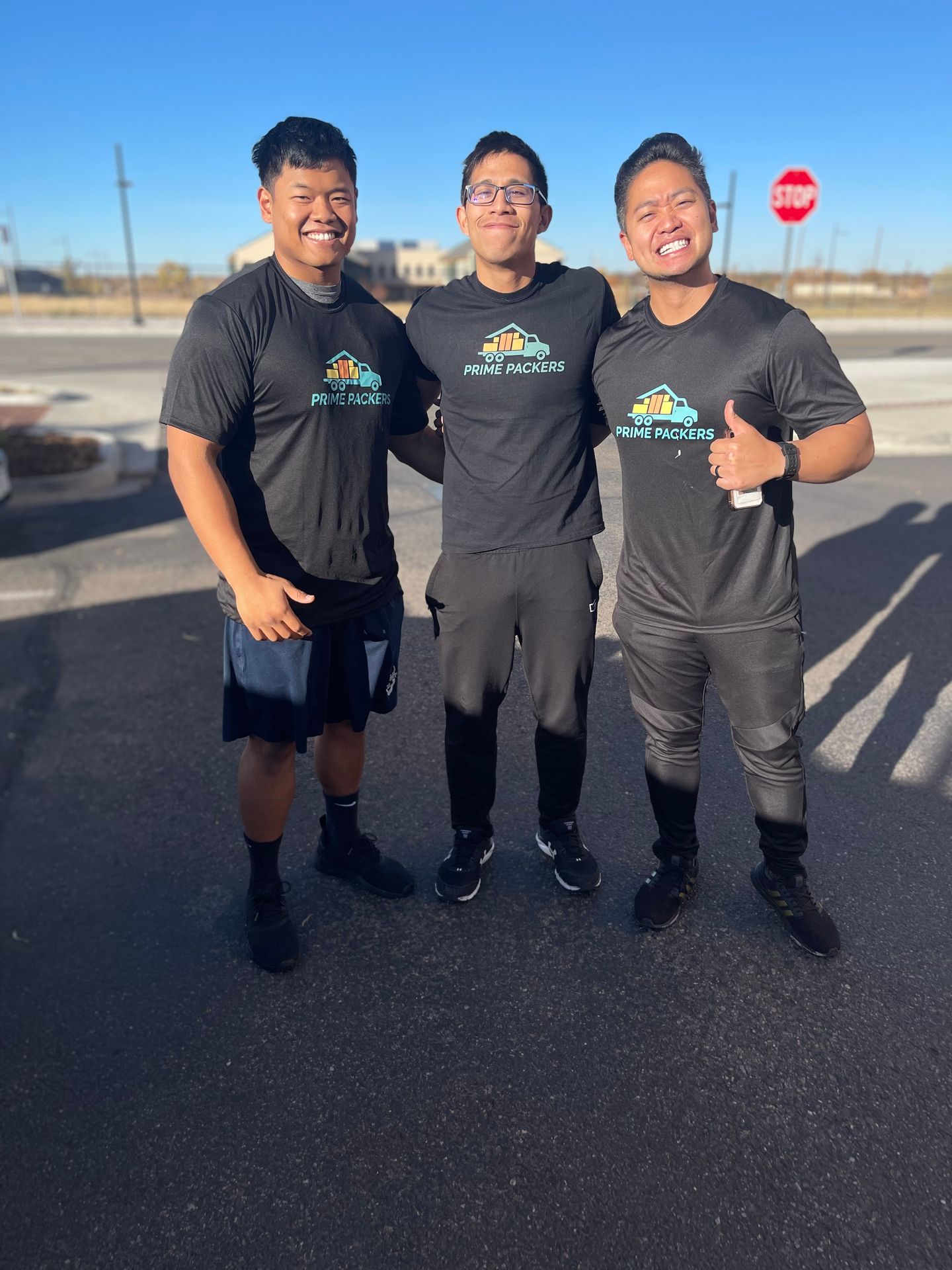 Prime Packers crew arriving at a long distance move destination