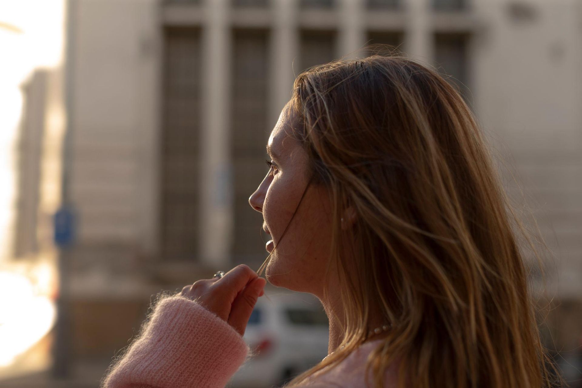 Woman managing juggle alone