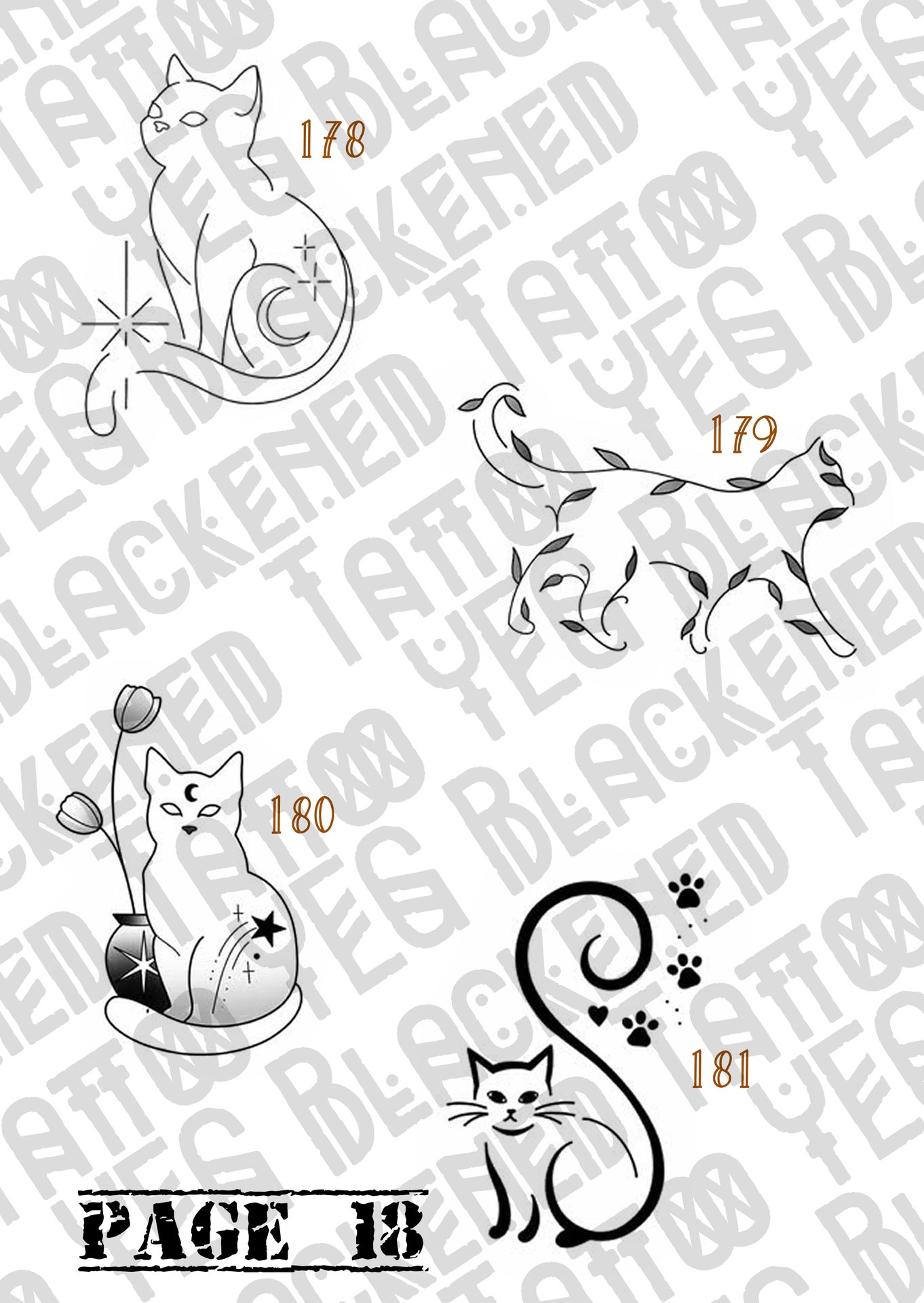 Previous years tattoo flash page 18