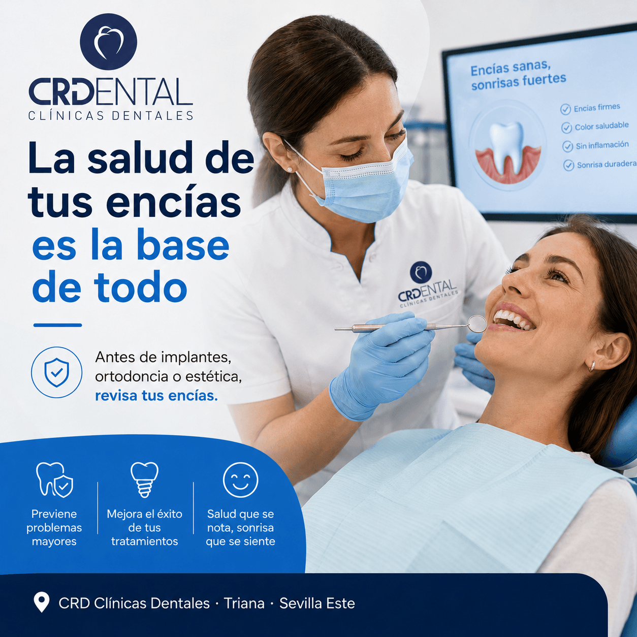 revisa tus encías en CRD Dental Sevilla