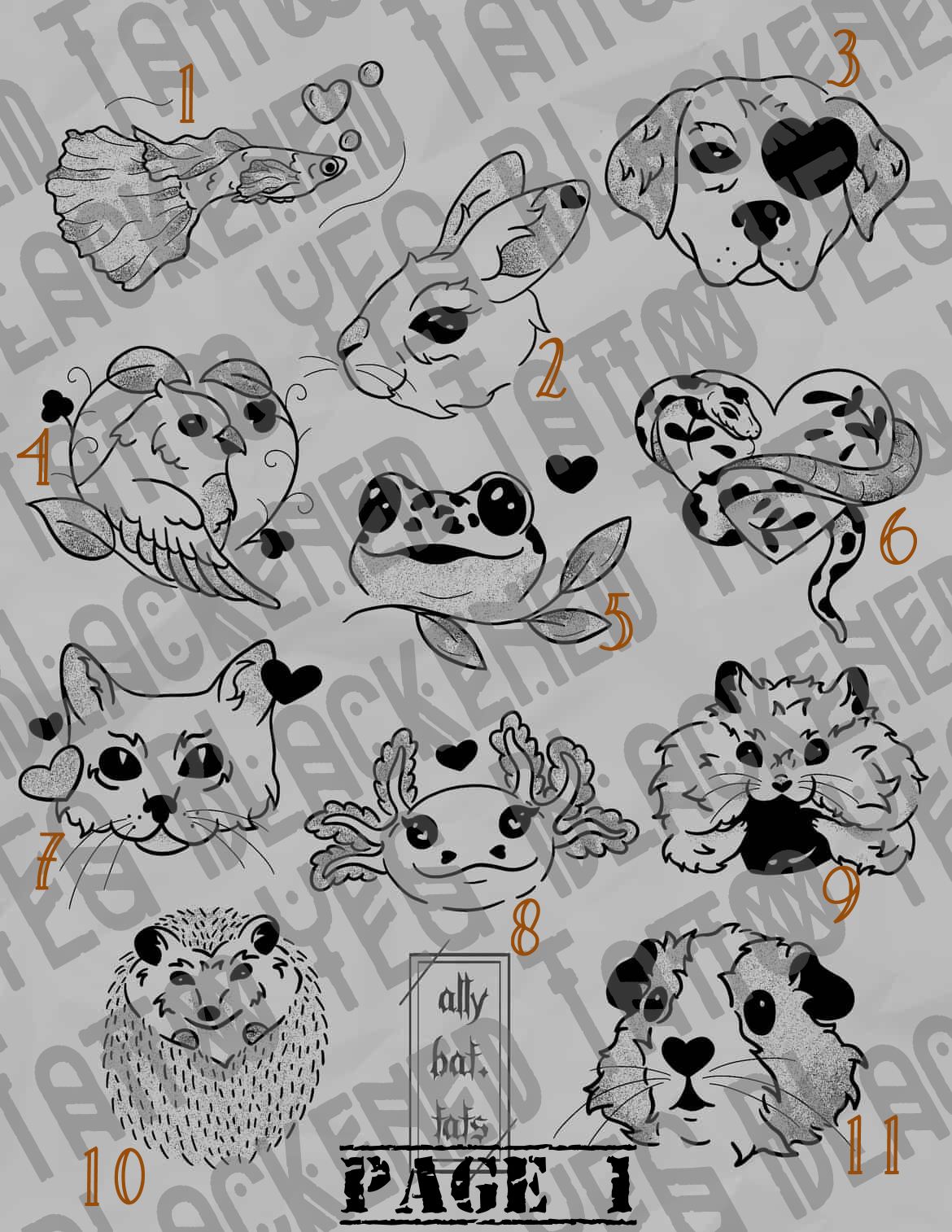 Tats 4 Tails flash sheet