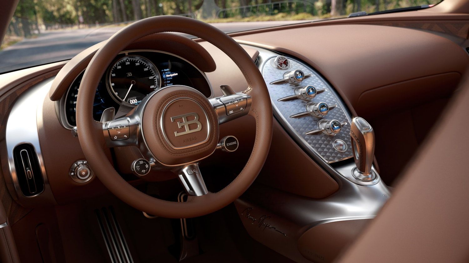 Intérieur Bugatti Veyron F.K.P. Hommage