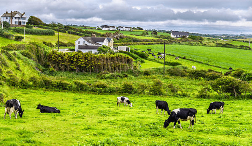World Map with Ireland Flag Overlay World Map with Ireland Flag Overlay