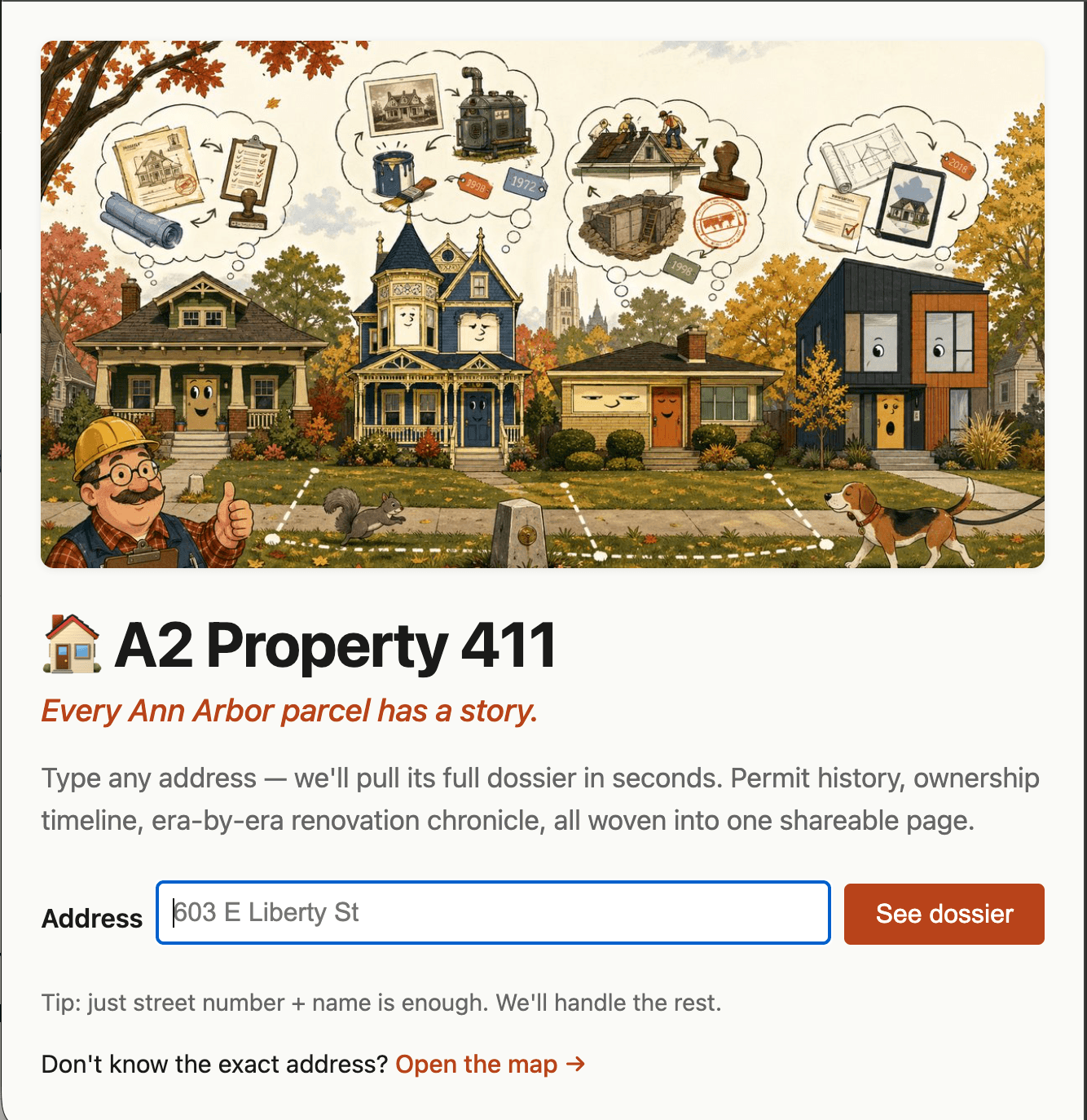 Streamscape — Ann Arbor parcel and permit explorer