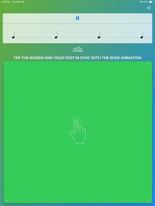 Rhythm Trainer iPad Game level 1 quarter notes Rhythm Trainer iPad Game level 1 quarter notes
