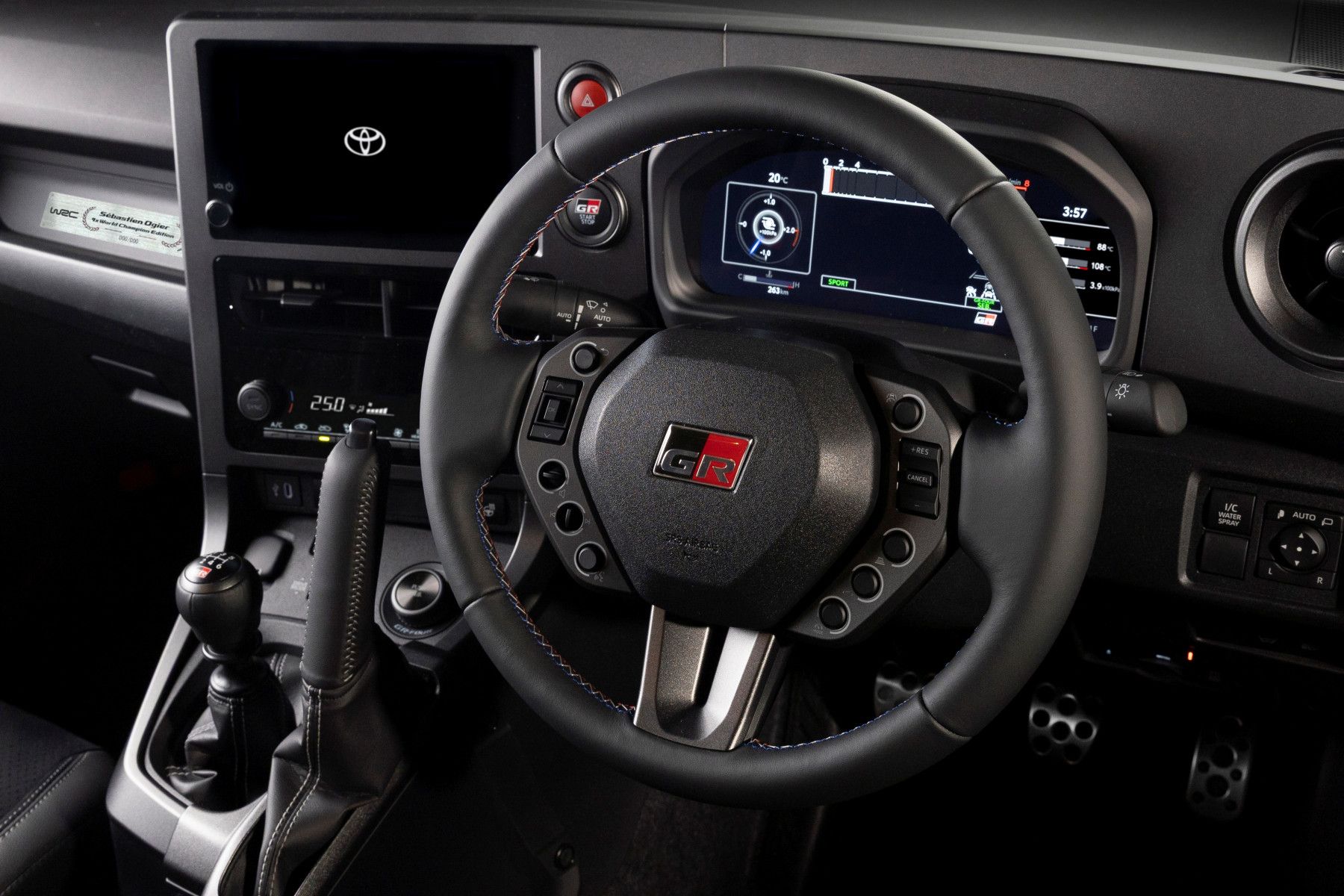 Intérieur Toyota GR Yaris Sébastien Ogier