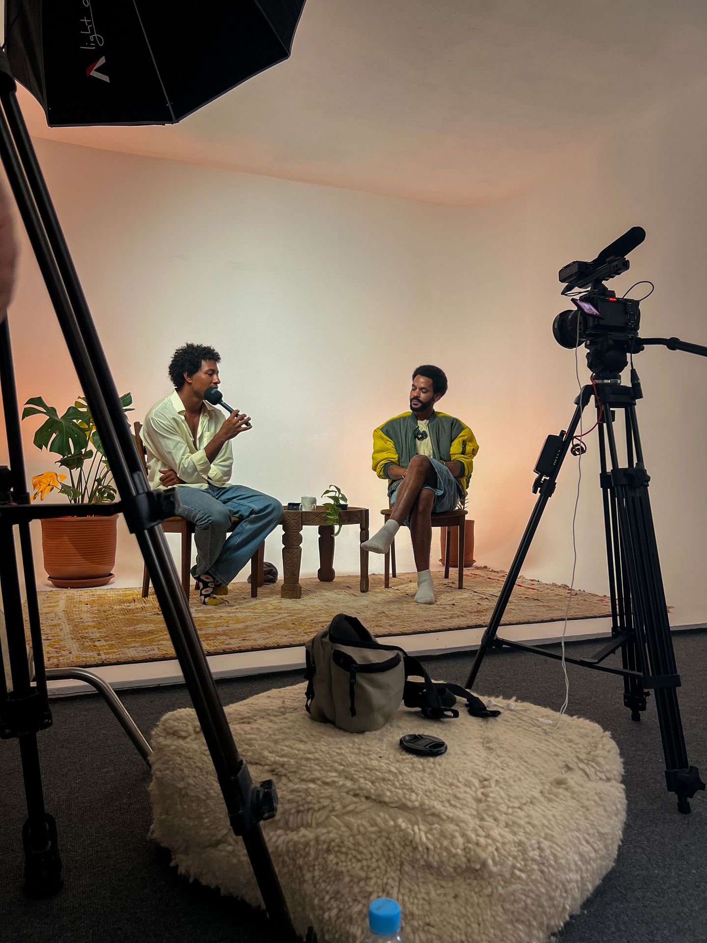 podcast recording in amsiln studio in tamraght podcast recording in amsiln studio in tamraght