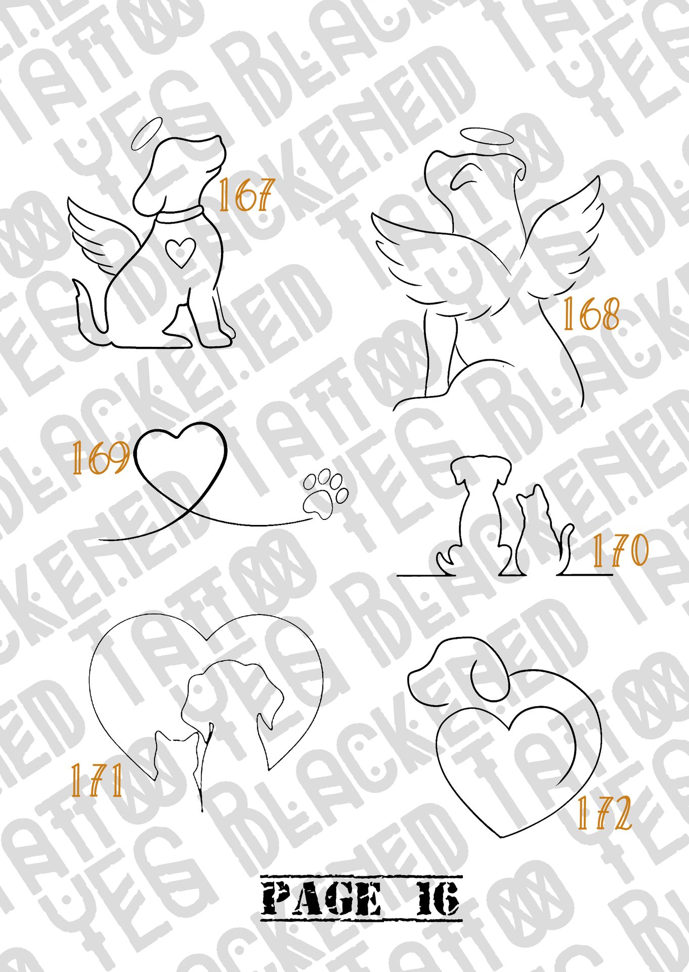 Previous years tattoo flash page 16