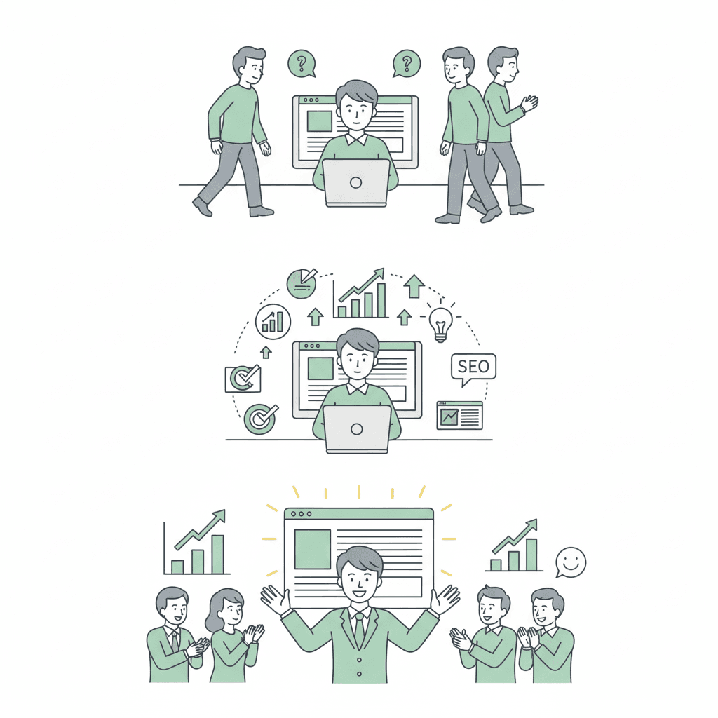 Web担当者とは、会社がデジタル時代に取り残されないために、この「地味で骨の折れる仕事」を引き受ける、真のプロデューサー Web担当者とは、会社がデジタル時代に取り残されないために、この「地味で骨の折れる仕事」を引き受ける、真のプロデューサー