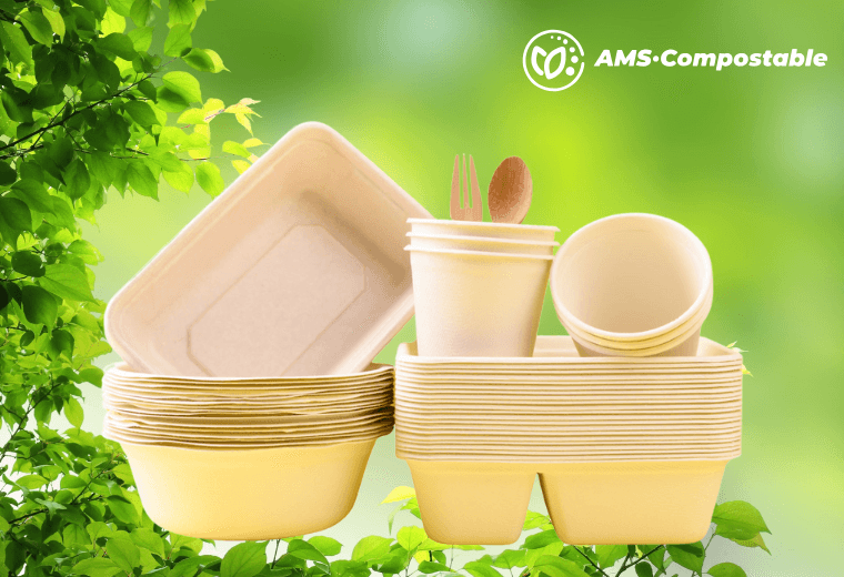 Disposable takeaway box, wooden cutlery, and napkin  cut out and clipping path.