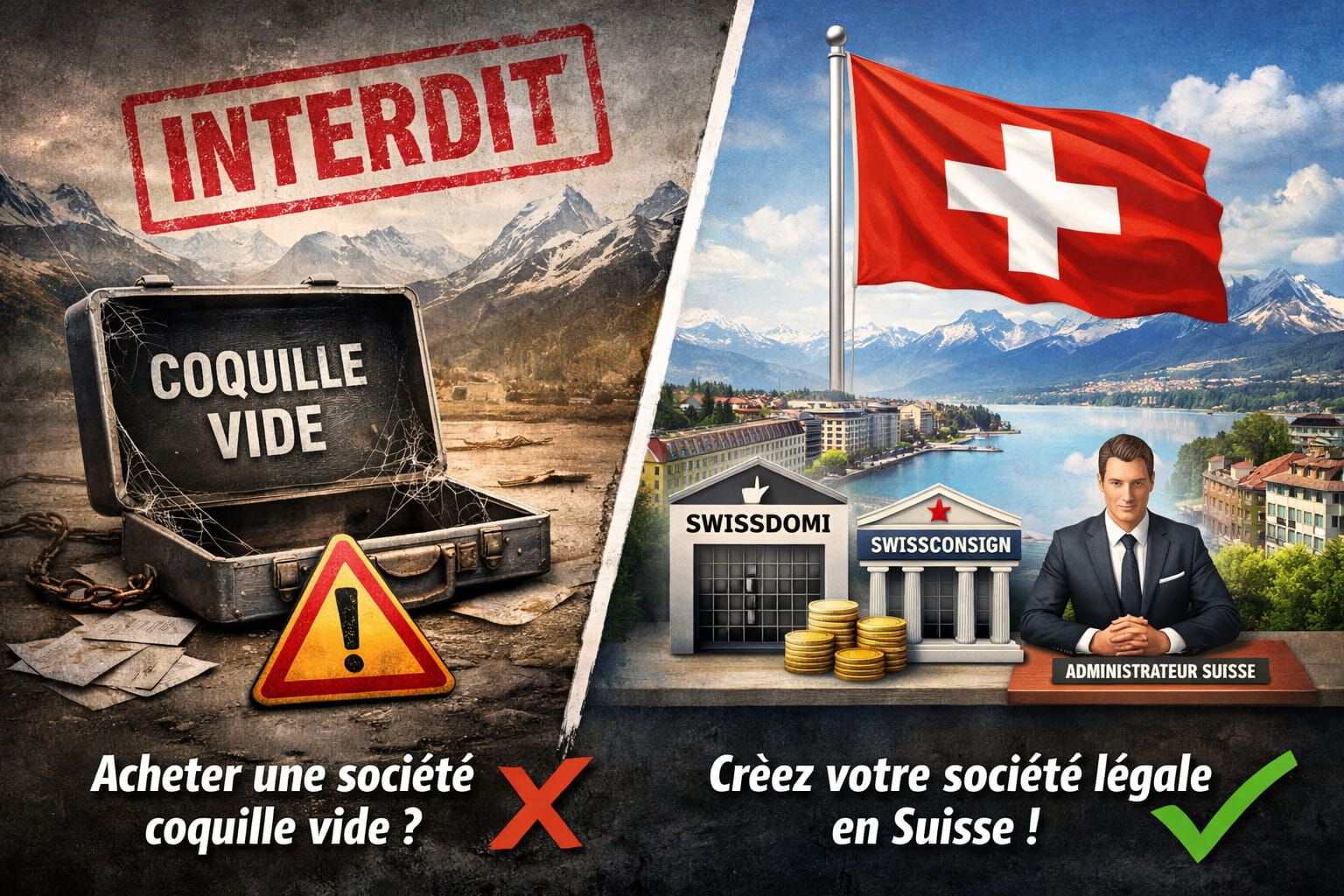 Image représentant l'interdiction de l'achat d'une coquille vide