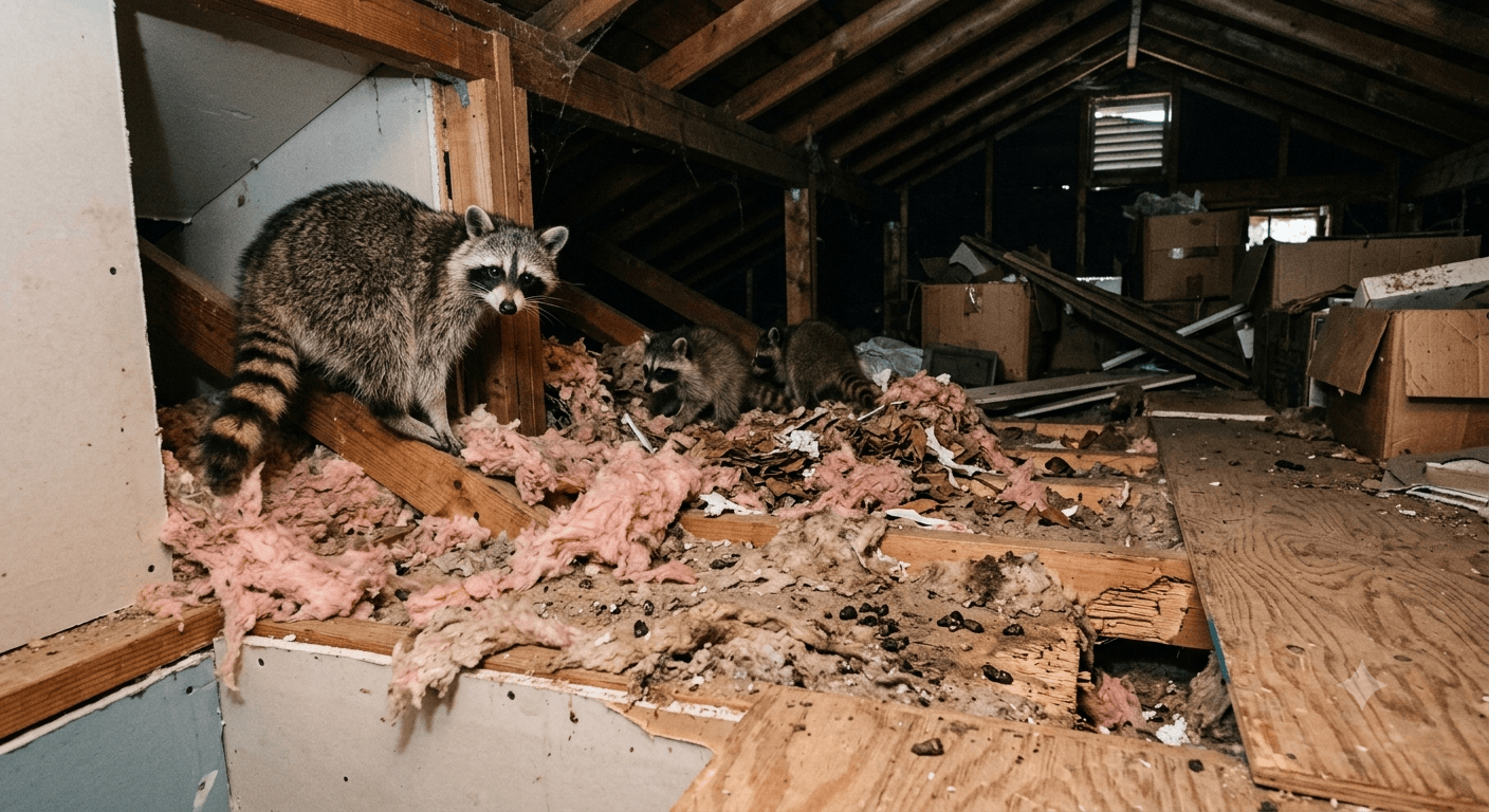 Raccoons in Your Attic: Signs, Risks, and Removal Steps Raccoons in Your Attic: Signs, Risks, and Removal Steps