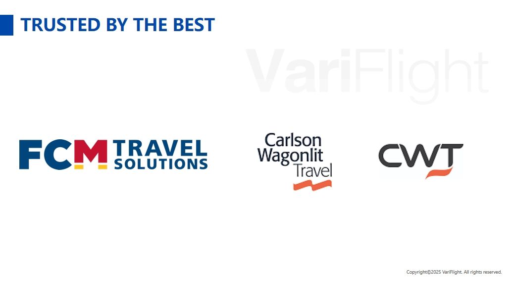 VariFlight Travel Managment company partners FCM and CWT VariFlight Travel Managment company partners FCM and CWT