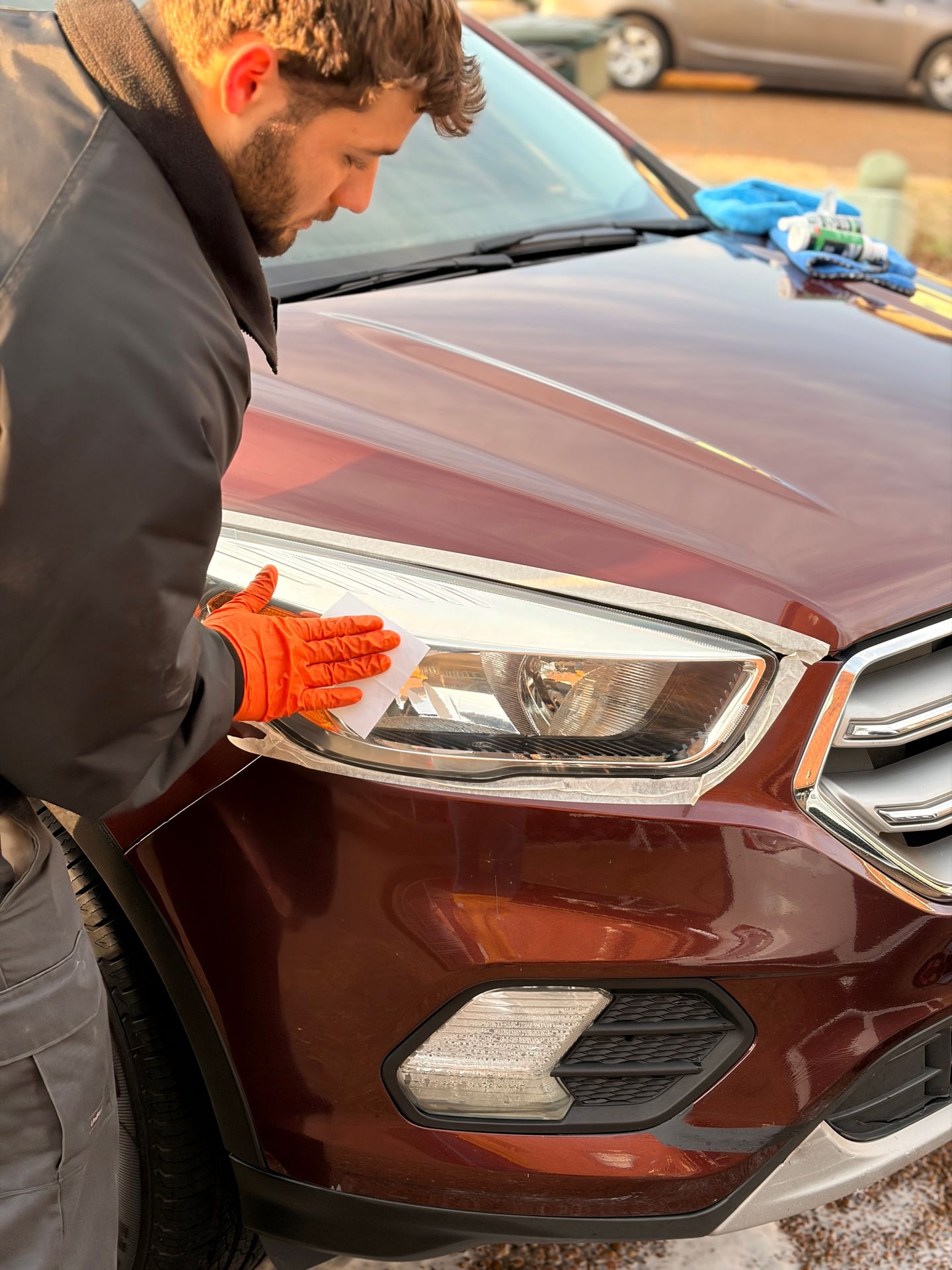 Paint Correction detailing — Headlight Restoration