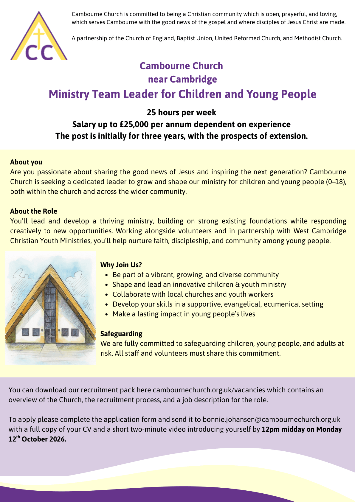 Ministry Team Leader for Children and Young People 