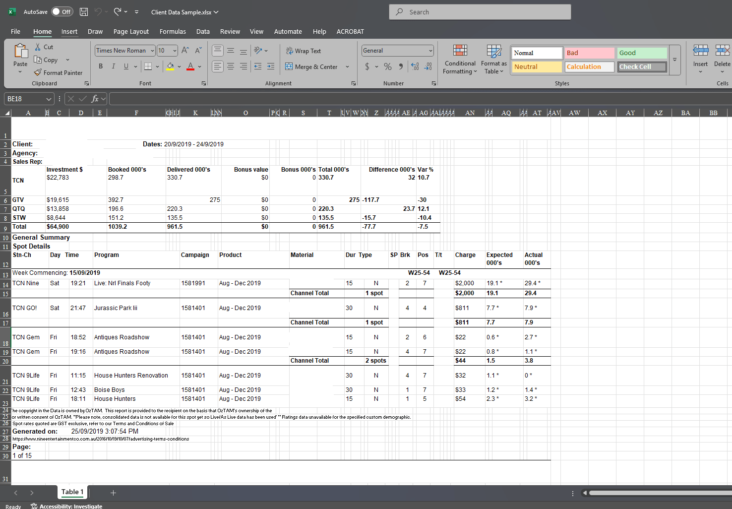 Used Adobe Acrobat Pro to convert PDF to CSV, but it looks like there’s still a ton of manual fixing to do Used Adobe Acrobat Pro to convert PDF to CSV, but it looks like there’s still a ton of manual fixing to do