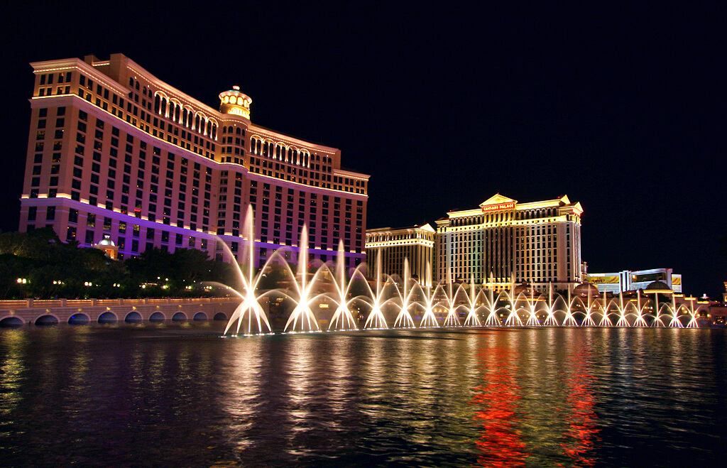 Extérieur du Bellagio hôtel casino à Las Vegas. Extérieur du Bellagio hôtel casino à Las Vegas.