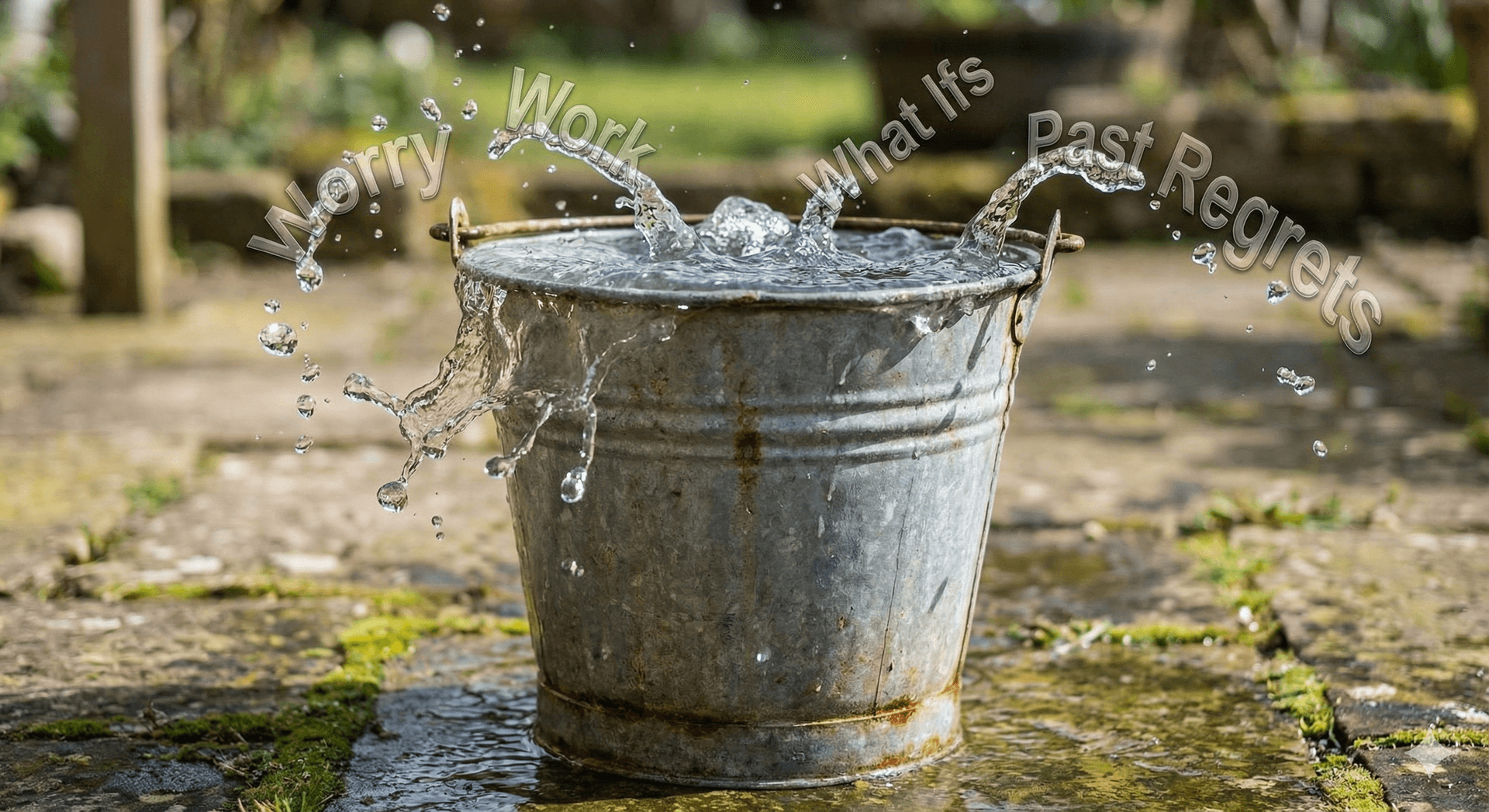 a stress bucket is a metaphor used in solution focused hypnotherapy