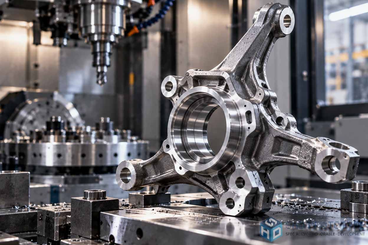 automotive steering knuckle CNC machining automotive steering knuckle CNC machining