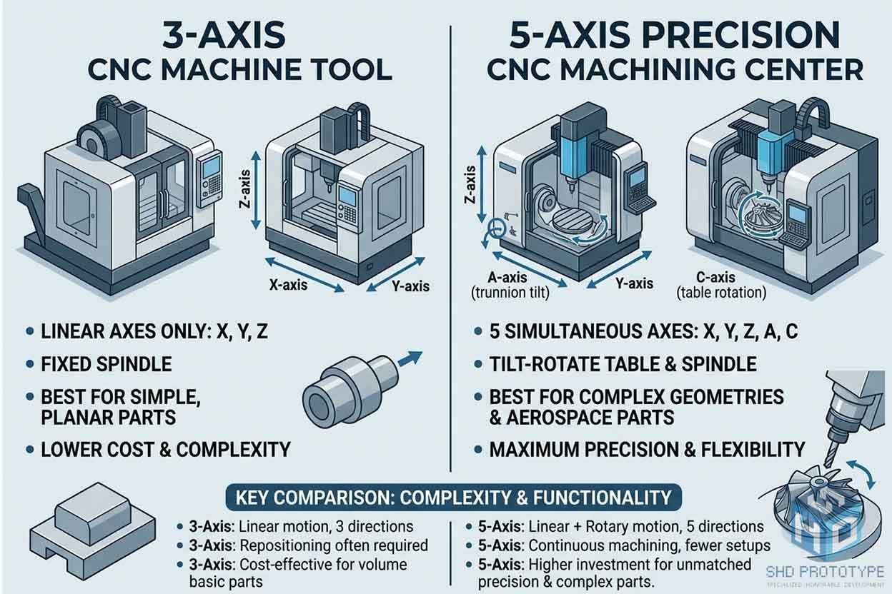 3-axis vs 5-axis 3-axis vs 5-axis