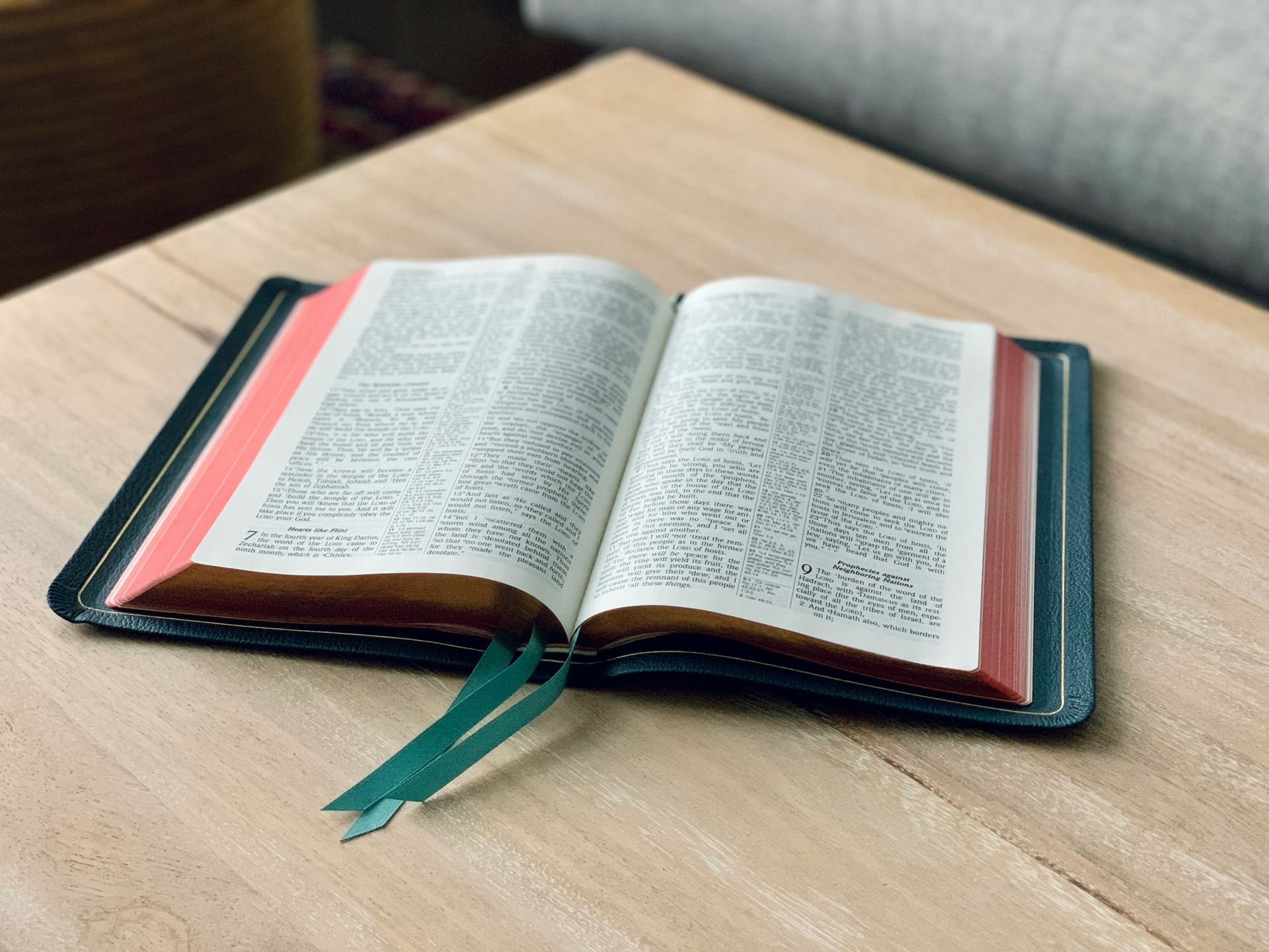 Bible open on a table highlighting Scripture about the renewing of the mind and Christian transformation