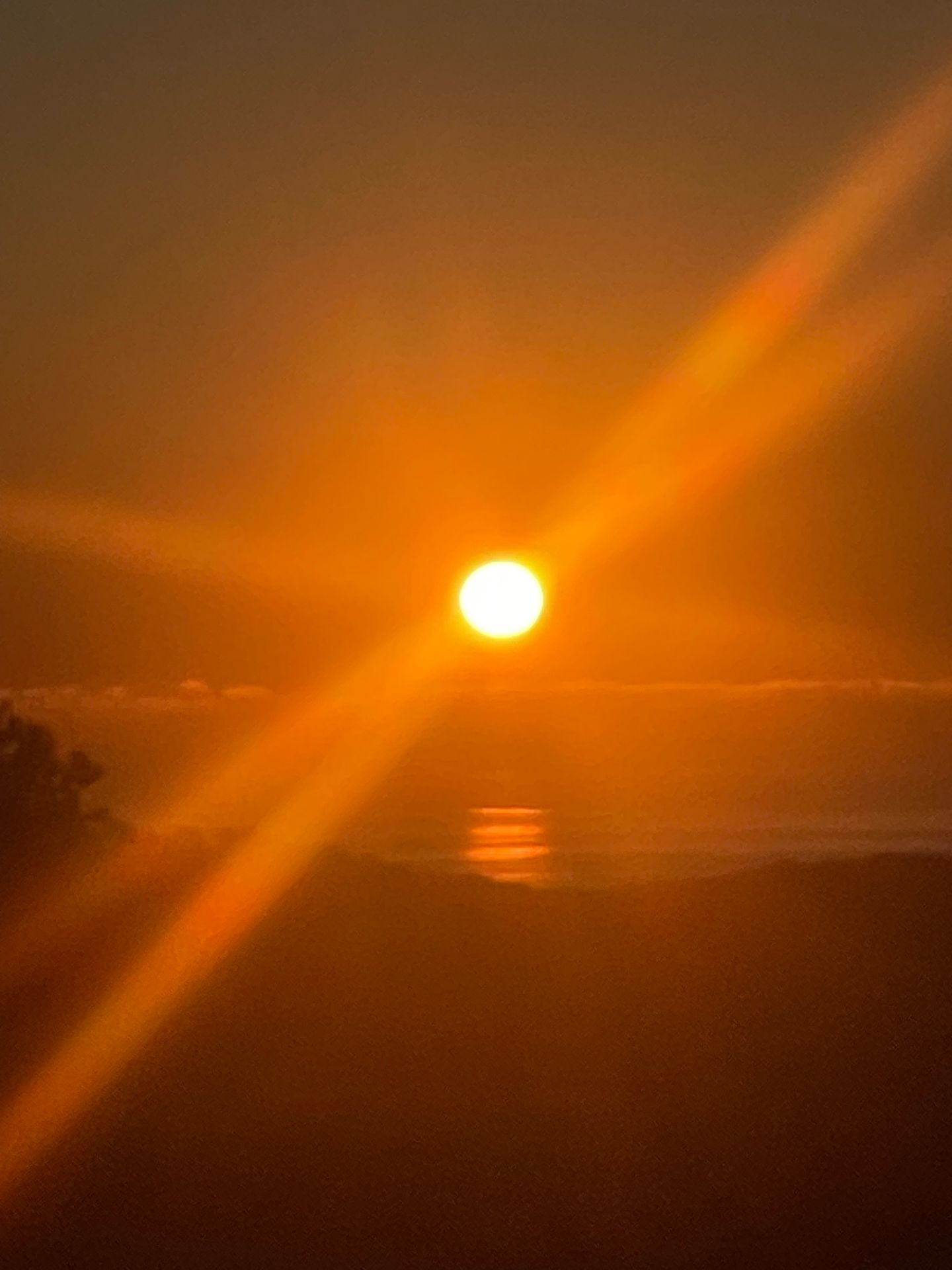 Golden sunset over the Mediterranean Sea in Ibiza during autumn