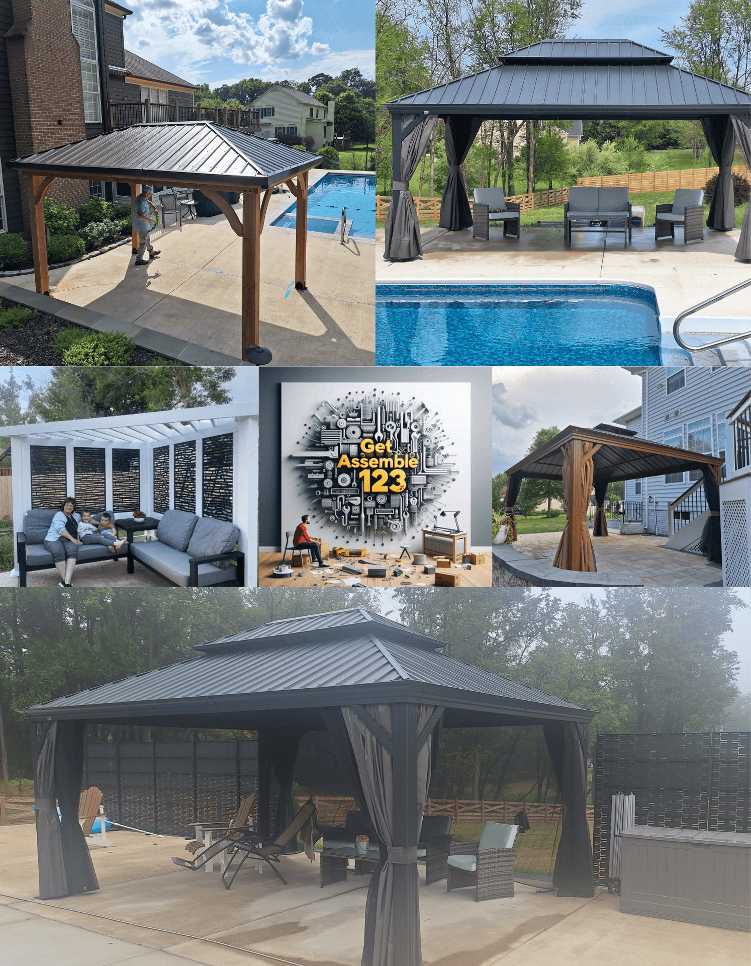 Purple Leaf Gazebo Assembly Service's.