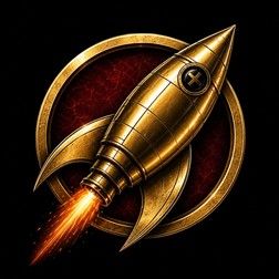 Rocket Cleaning gold rocket emblem