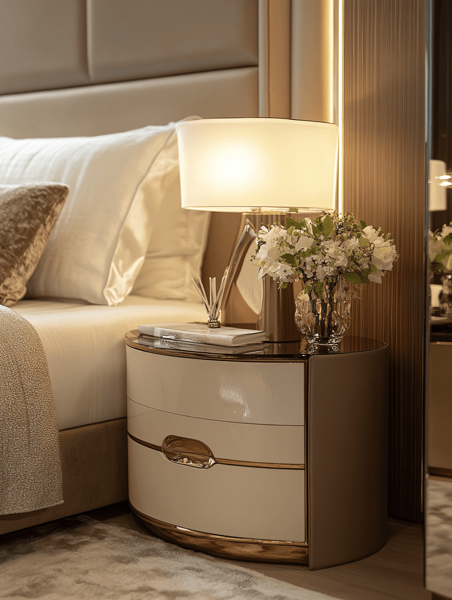 brown wooden framed white padded chairs