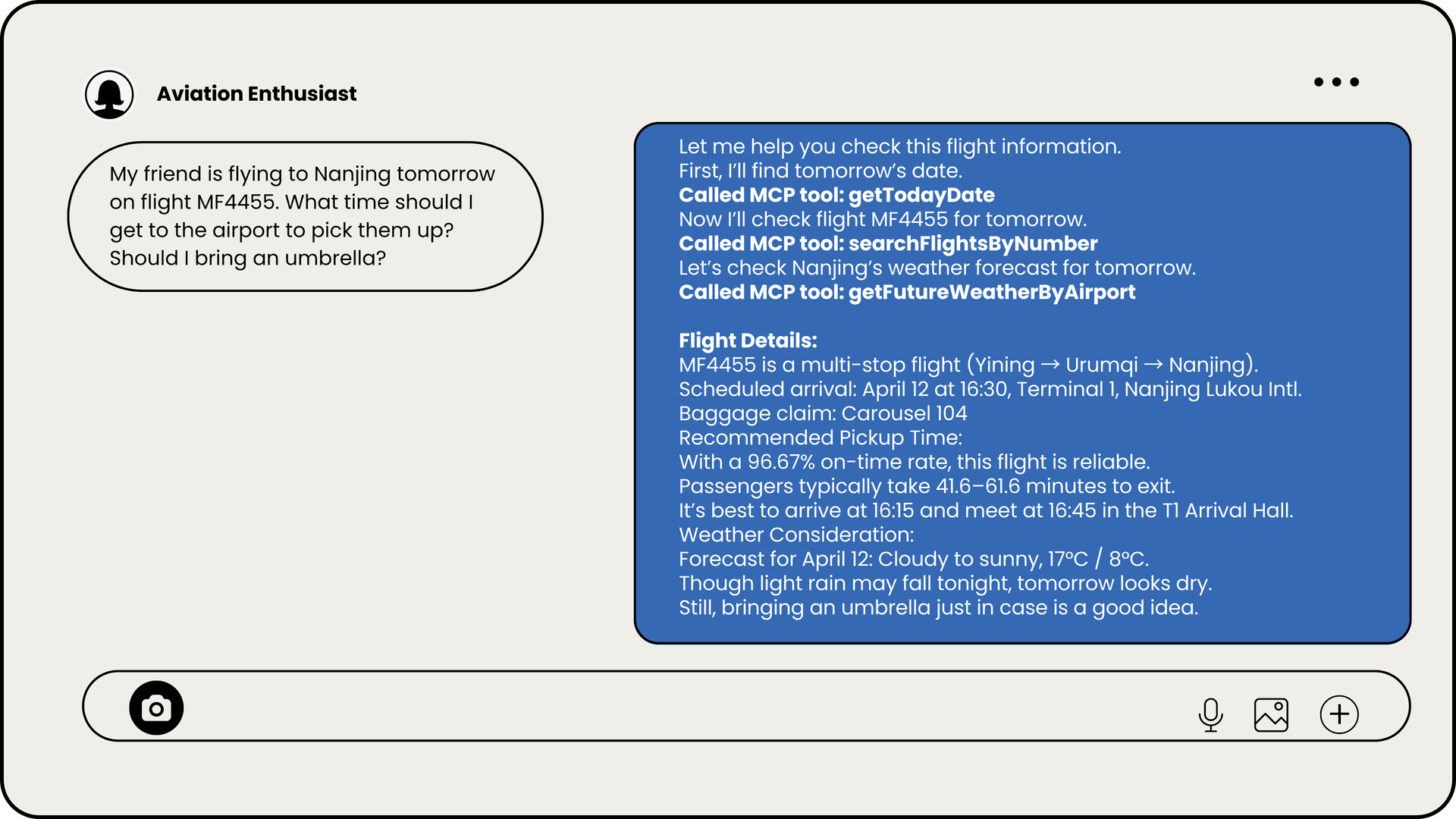 VariFlight Dataworks MCP use case for pick-up VariFlight Dataworks MCP use case for pick-up