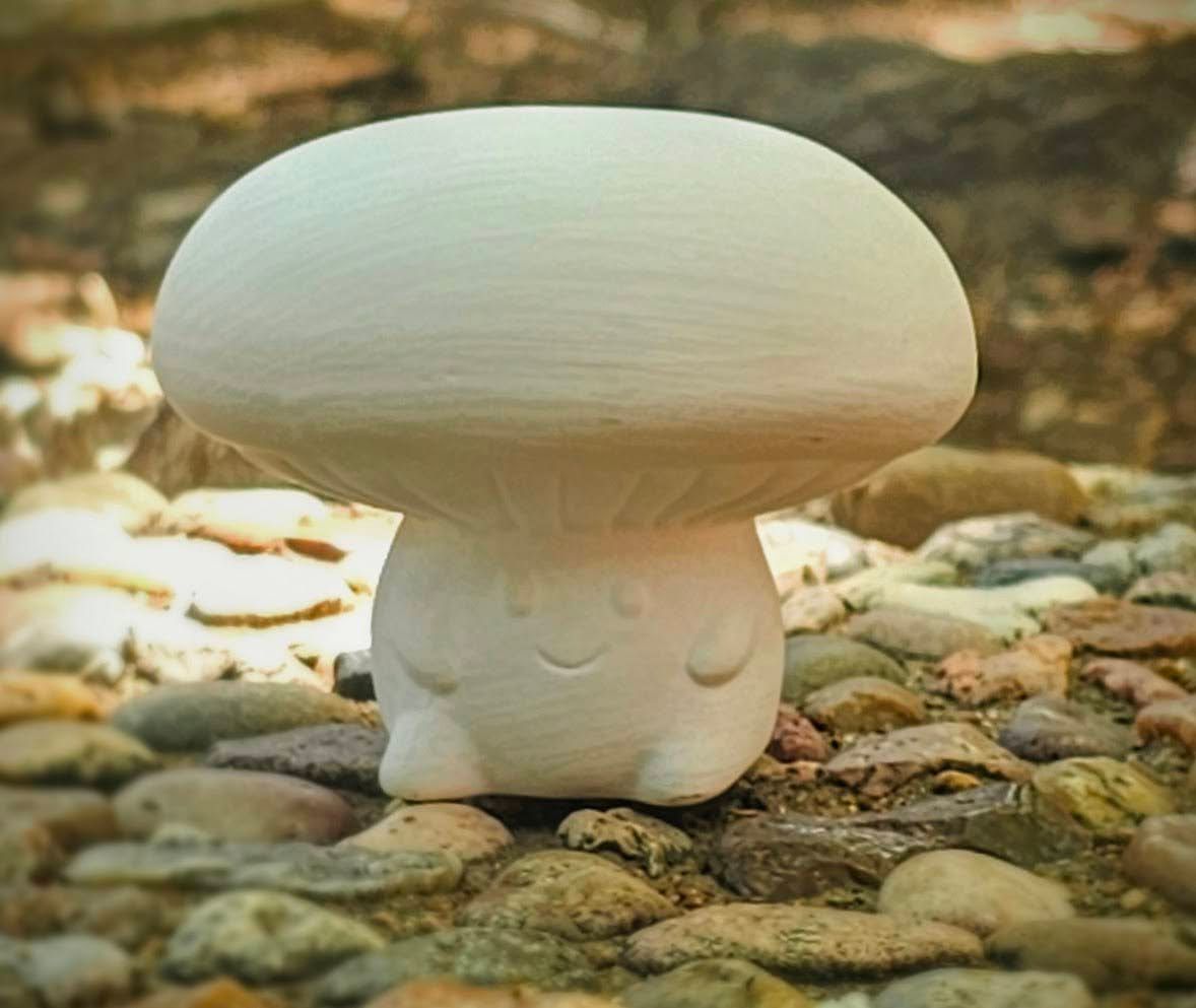 Cute little mushroom figurine. 