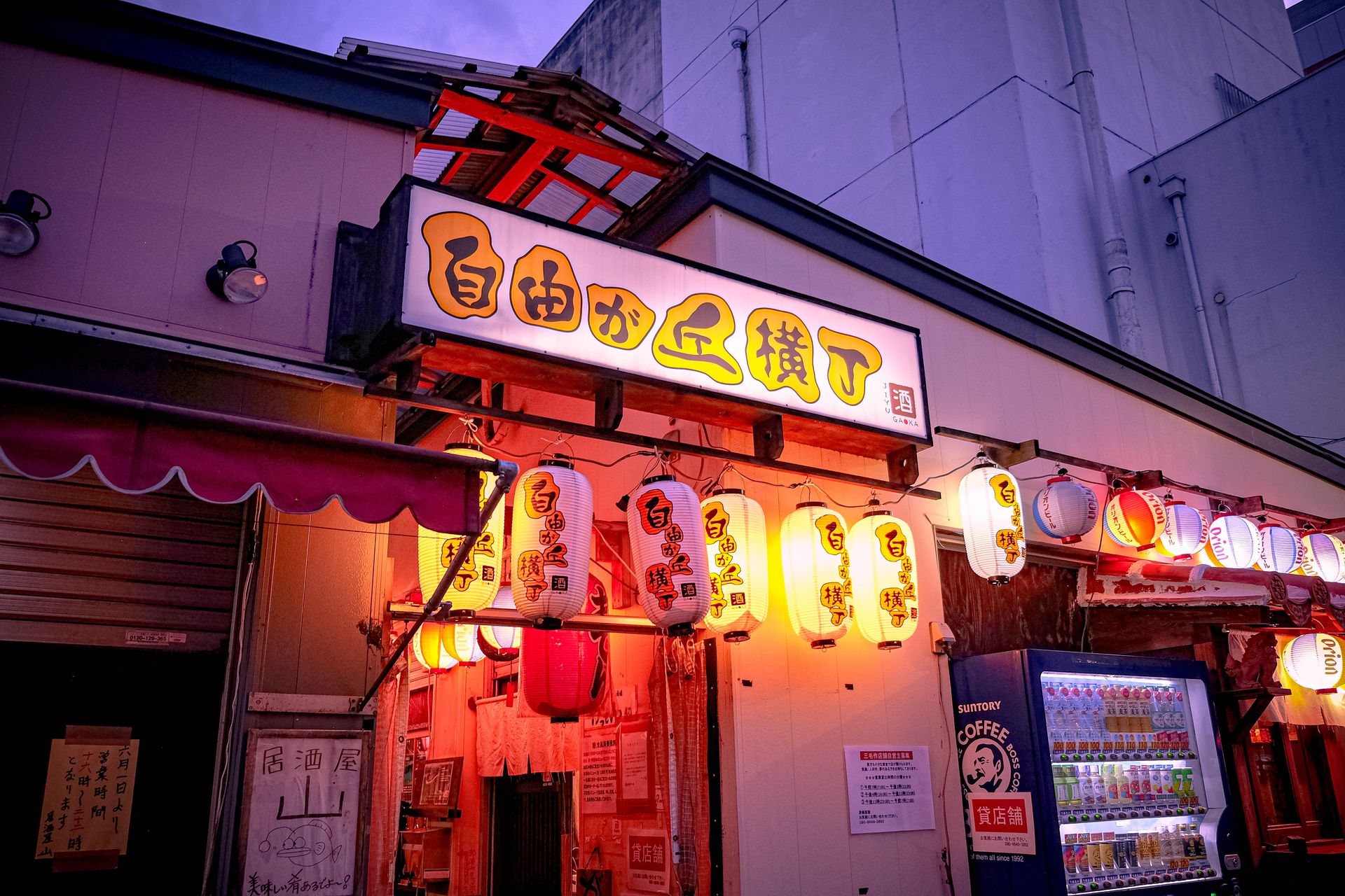 2019年当時の自由が丘横丁・居酒屋が並ぶ飲食店街 2019年当時の自由が丘横丁・居酒屋が並ぶ飲食店街